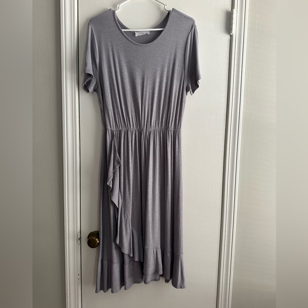 Ces Femme Asymmetrical Gray Dress